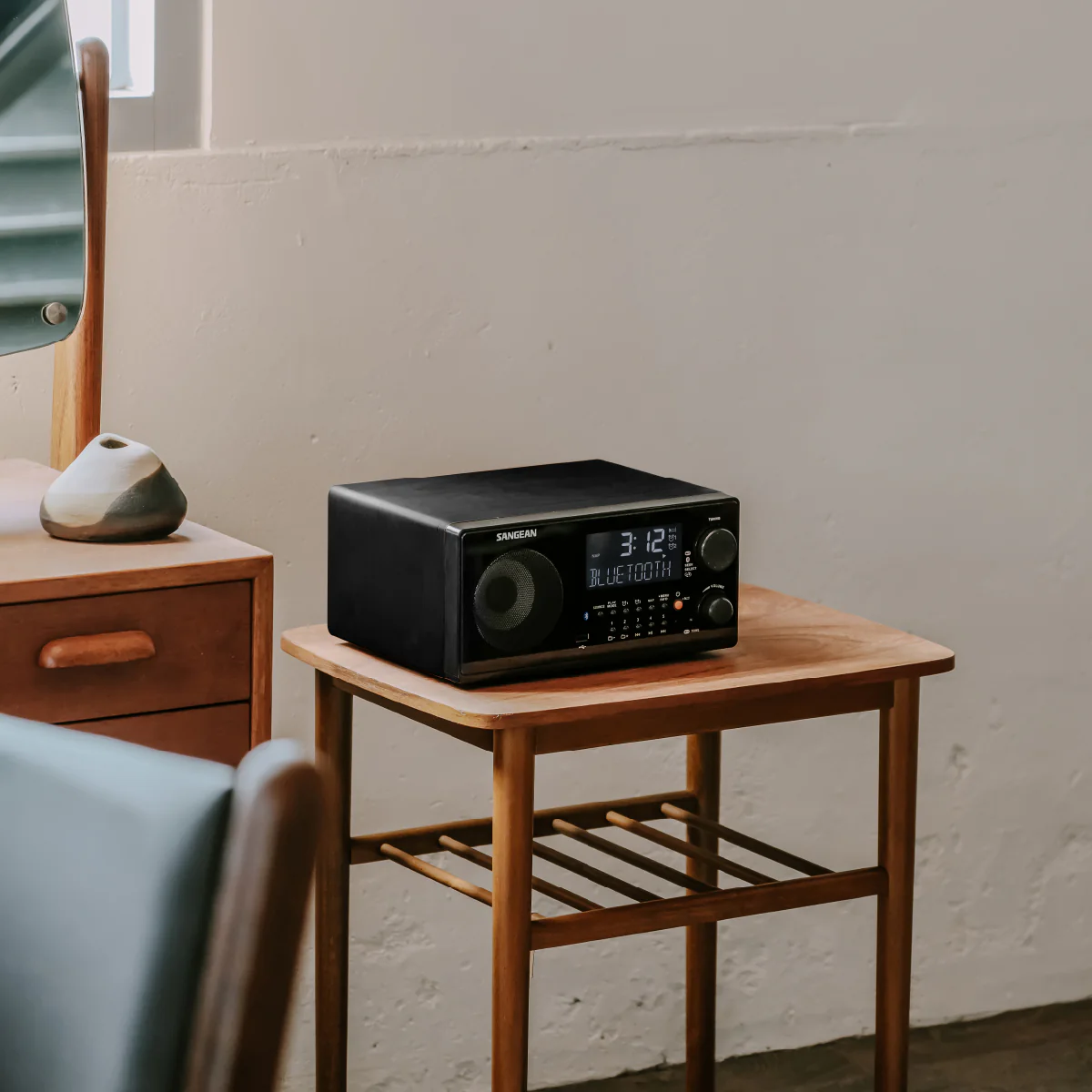 Sangean WR22 - Radio réveil numérique AM/FM, USB, Bluetooth - Image 6