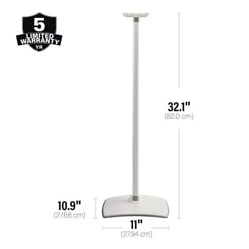 Sanus WSSE31W2 - Support d'enceinte pour Sonos Era 300 Blanc 32.3'' haut (Unité) - Image 3