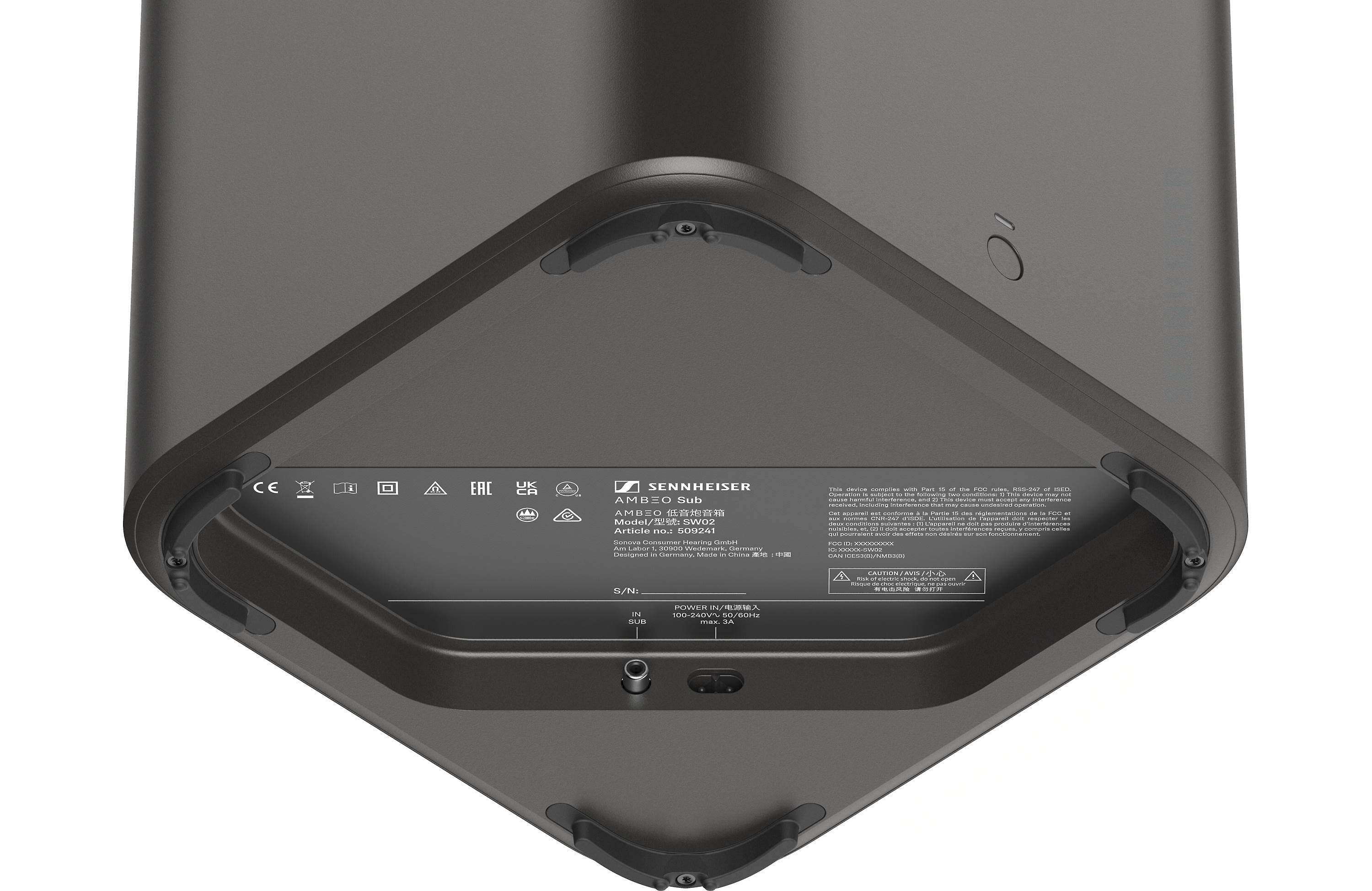 Sennheiser SW02 - Caisson de basses avec avec haut-parleur de graves de 8'' et 350W SW02 - Image 6