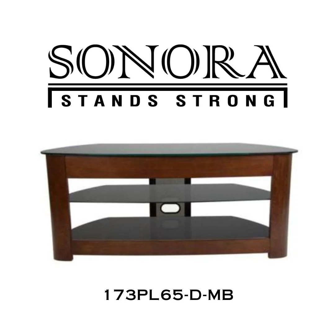 Sonora 173PL65-D - Meuble Audio/Vidéo 65" fini Noir ou Noyer - Image 2