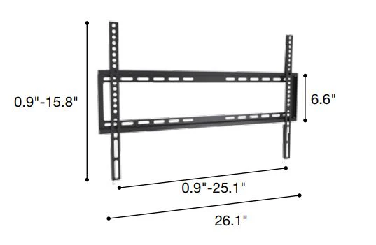 Sonora SP64 - Support mural fixe pour téléviseurs de 40" et plus, 77lb max. - Image 2