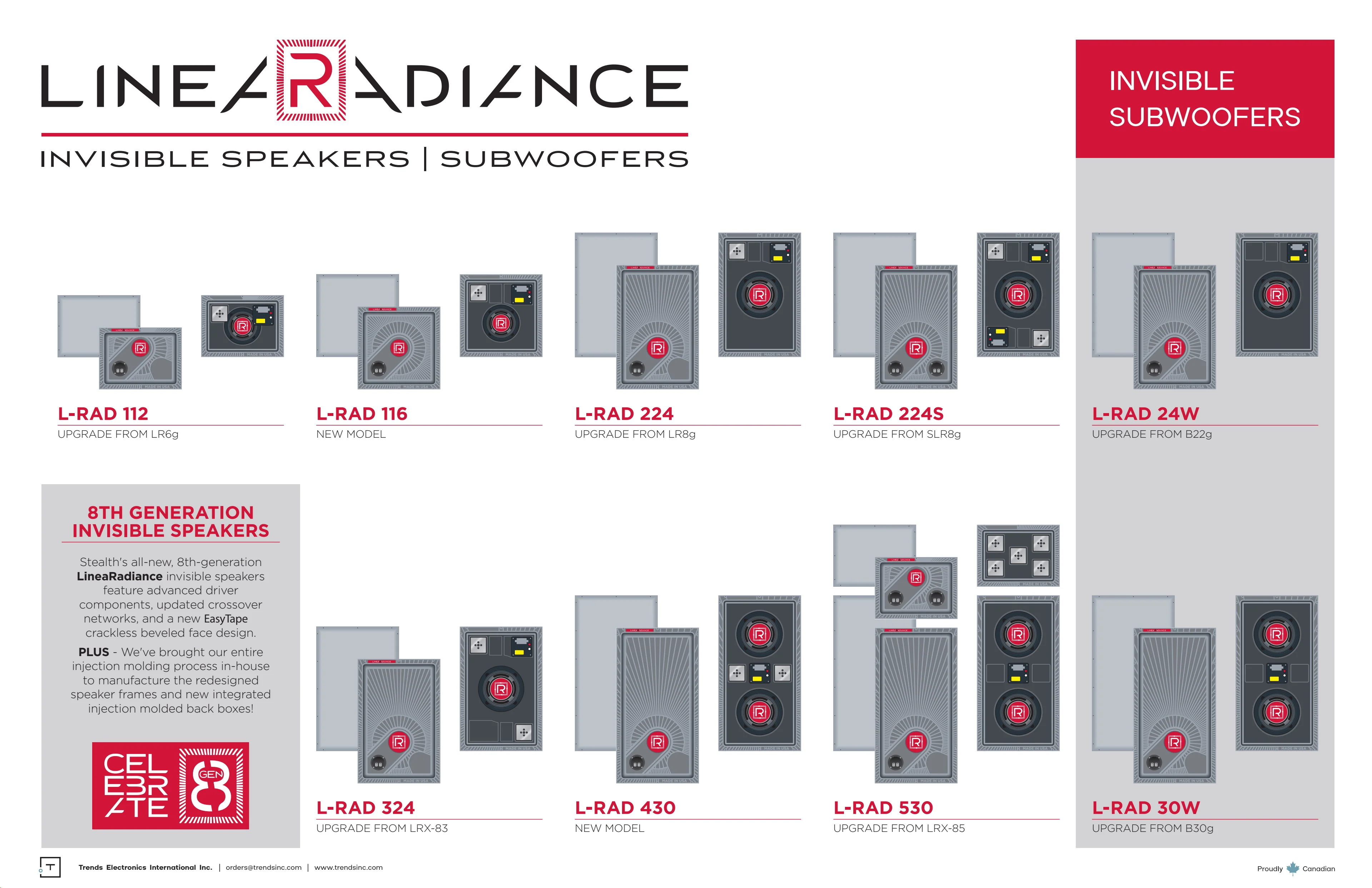 Stealth Acoustics LR224| Enceinte invisible 2 voies avec 1 hp 8'' (Unité) - Image 4