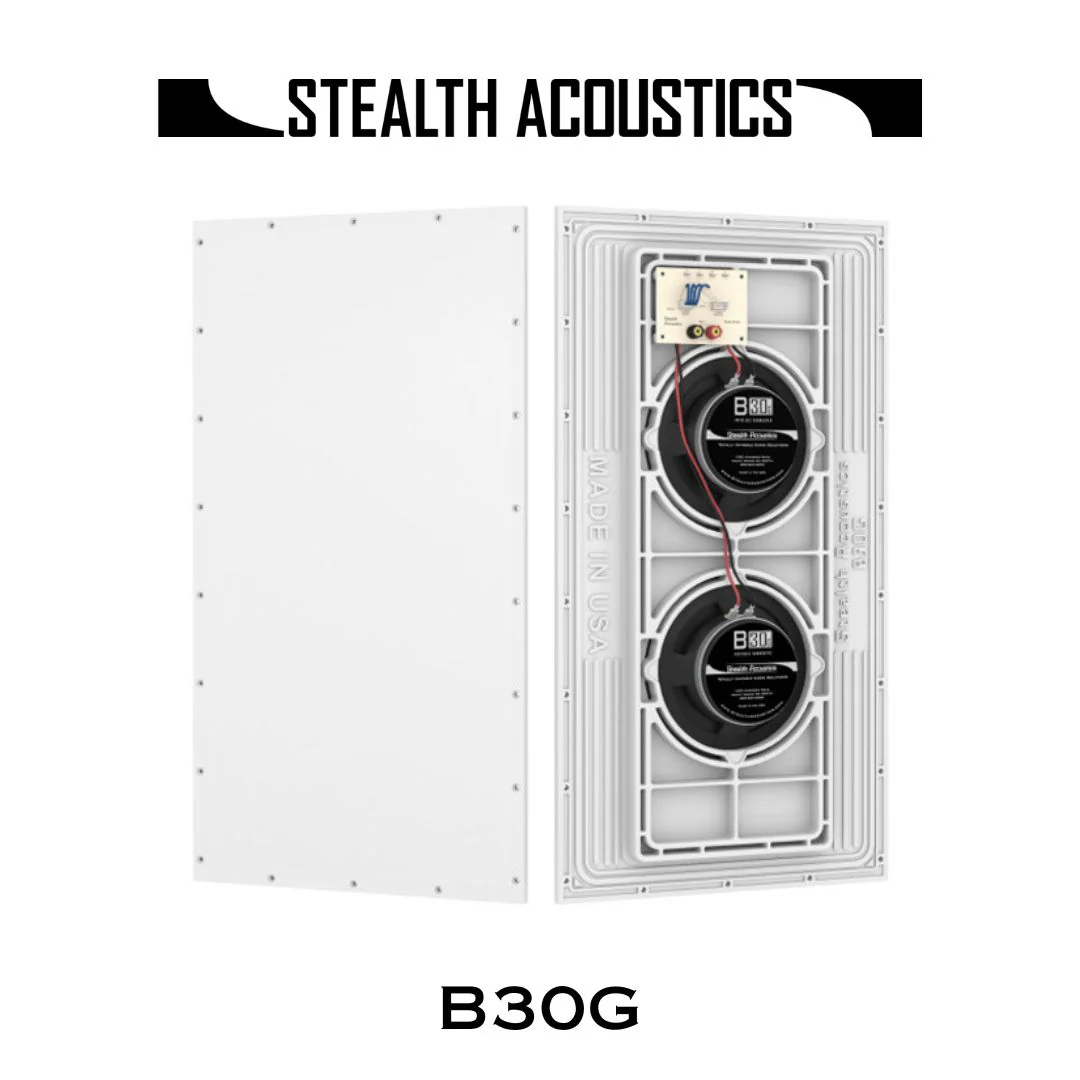 STEALTH ACOUSTICS LR30W-EA - Caisson de basses 4 Woofers 8'' Invisible (Deux unités) - Image 2