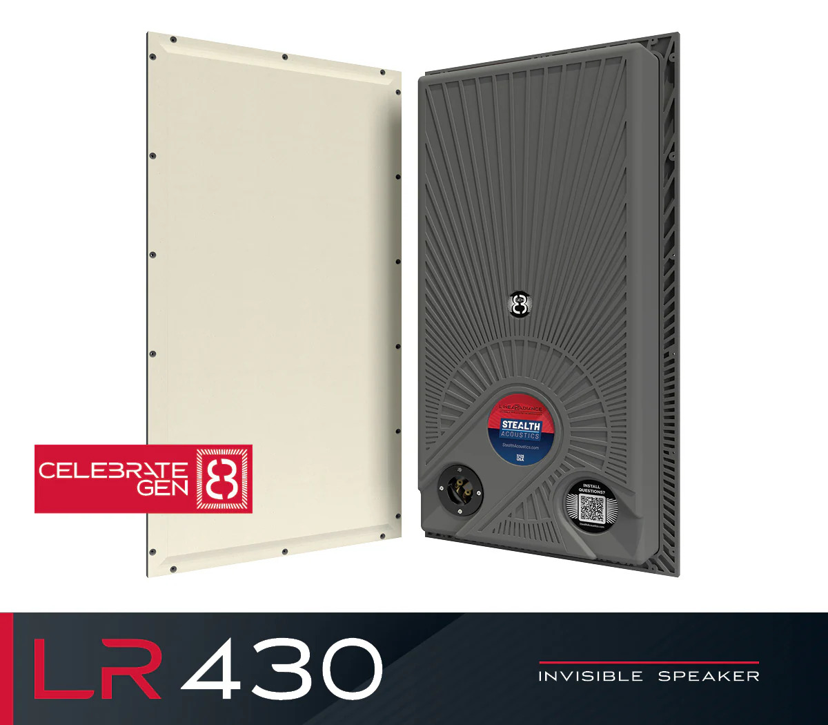Stealth Acoustics LR430 | Enceinte invisible 3 voies avec 2 x hp 8'' (Unité) - Image 2