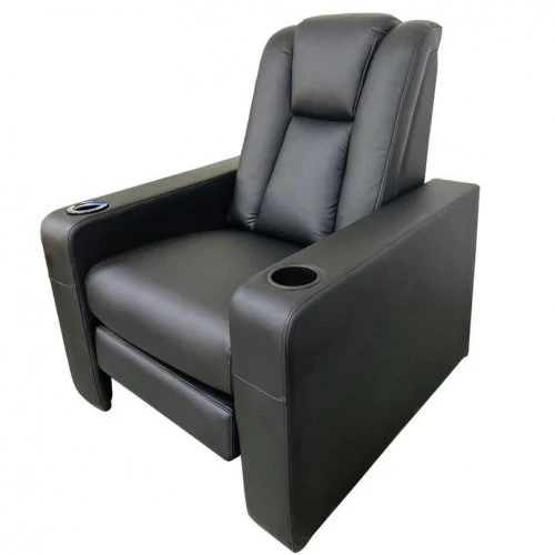Fauteuil inclinable lisse, cuir résistant et design élégant - Image 2