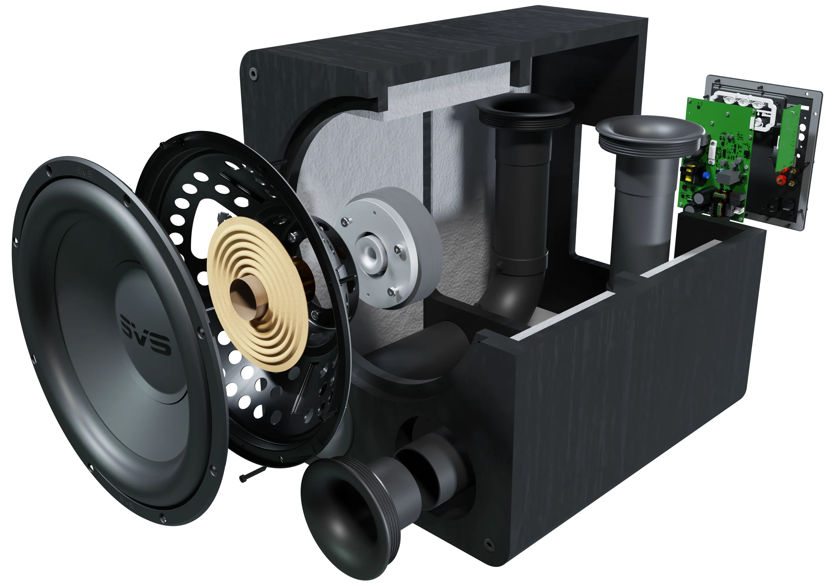 SVS PB-1000 Pro - Caisson de basses 12" de 325W - Black Ash - Image 6