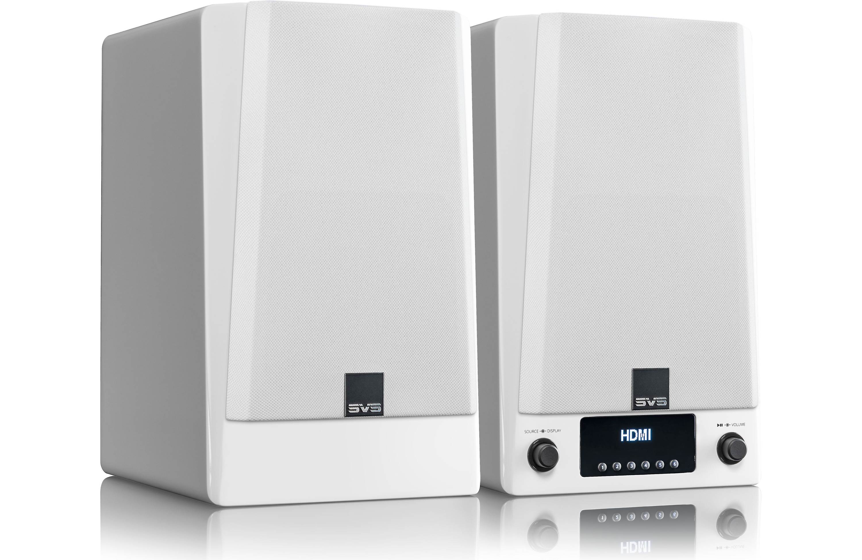 SVS Prime Wireless Pro - Enceintes d'étagère amplifiées 200Watts (Piano Gloss Noir/Blanc) - Image 10