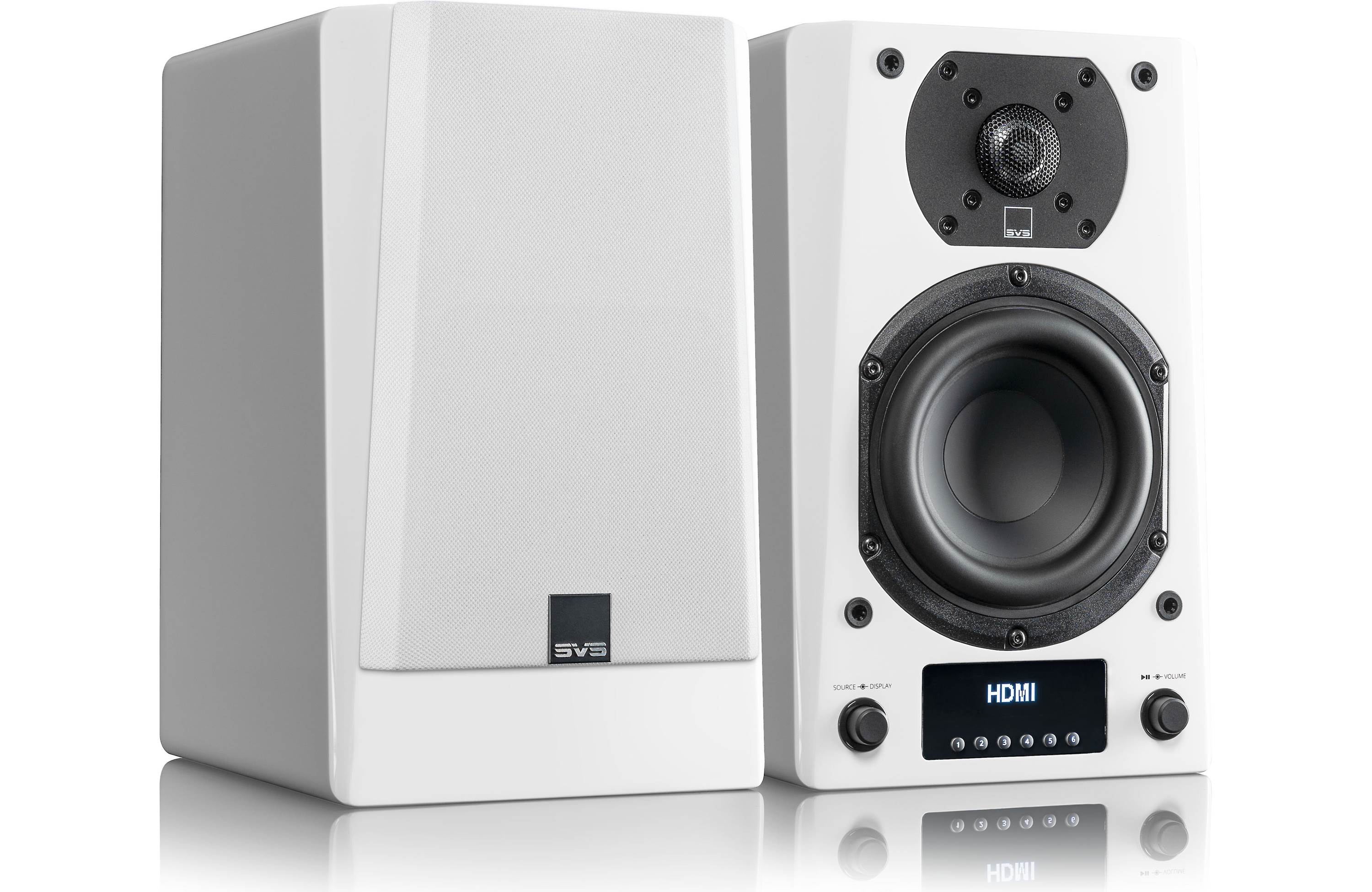 SVS Prime Wireless Pro - Enceintes d'étagère amplifiées 200Watts (Piano Gloss Noir/Blanc) - Image 13