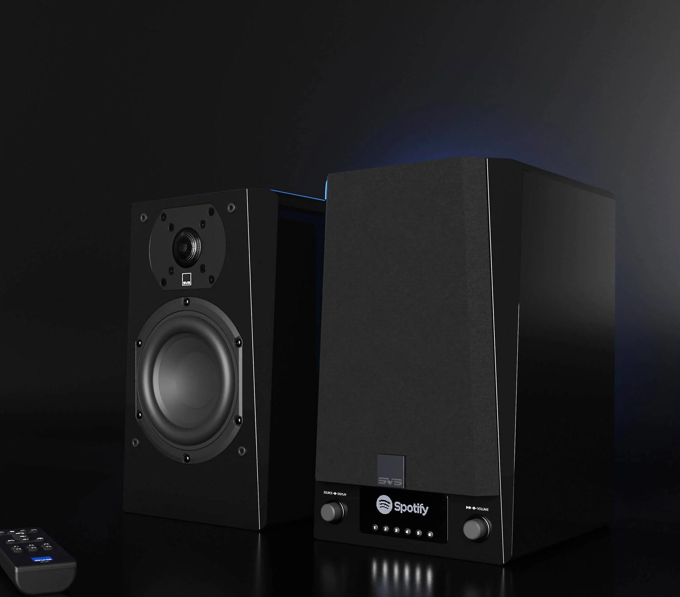 SVS Prime Wireless Pro - Enceintes d'étagère amplifiées 200Watts (Piano Gloss Noir/Blanc) - Image 8
