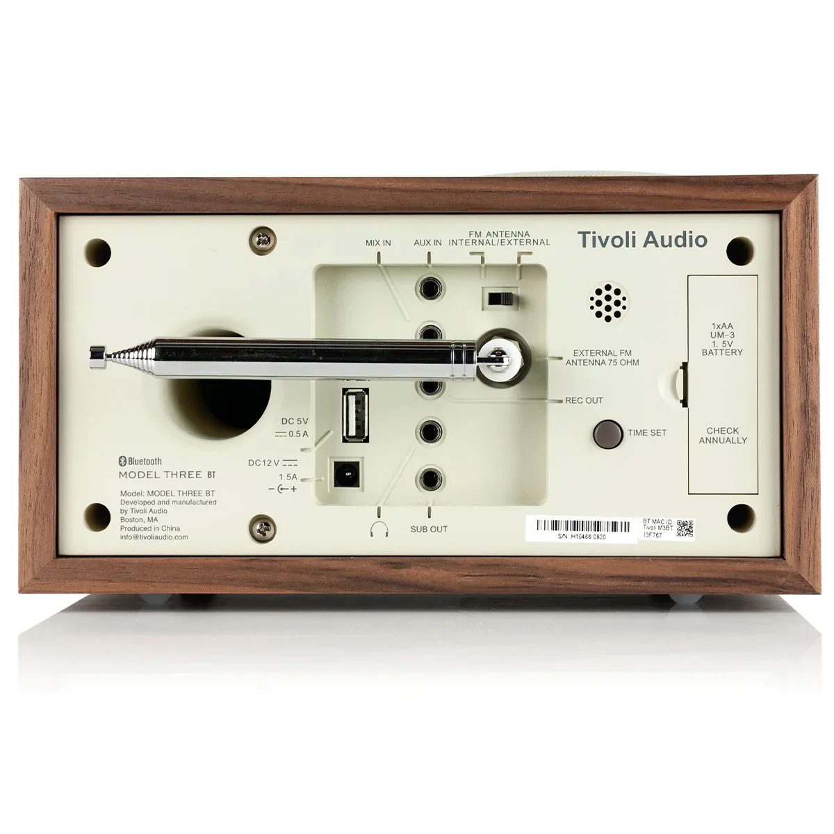 Tivoli Audio Model Three BT - Radio-réveil  AM/FM avec Bluetooth - Image 8