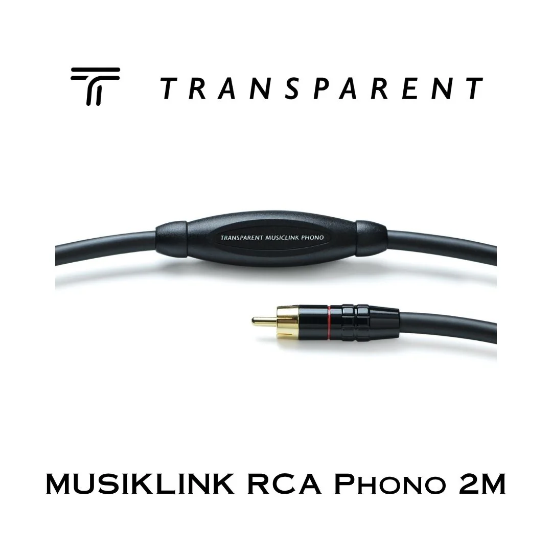 Transparent MUSICLINK RCA Phono | Câble d'interconnexion RCA pour table tournante - Image 4