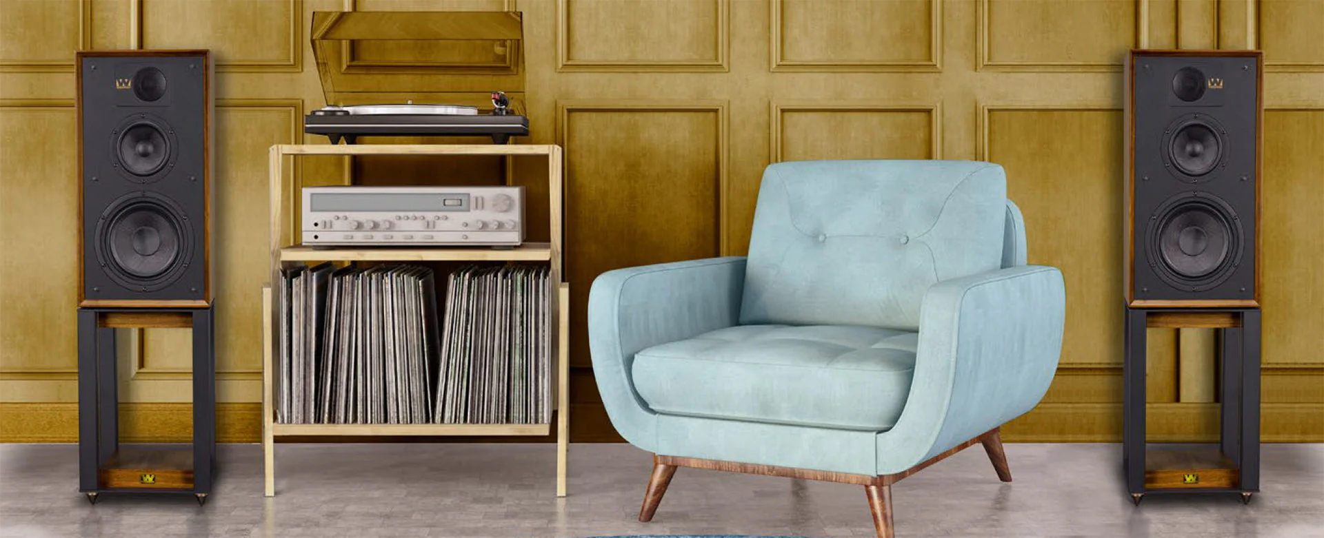 Wharfedale Linton Heritage - Combo Enceintes + Linton Stand (paire) - Image 4
