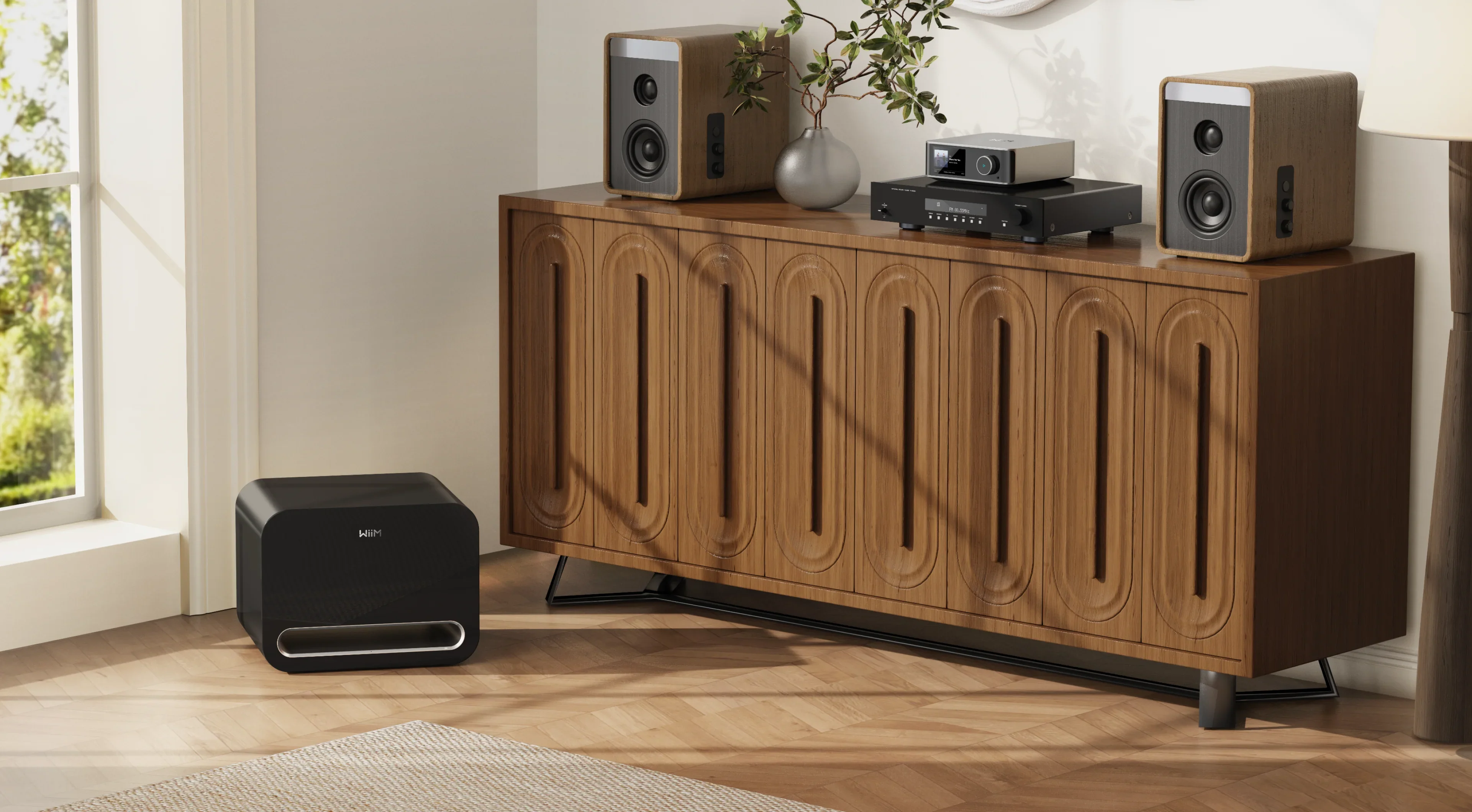 WiiM Sub Pro | Caisson de basses 250Watts, haut-parleur de graves 8'' - Image 7