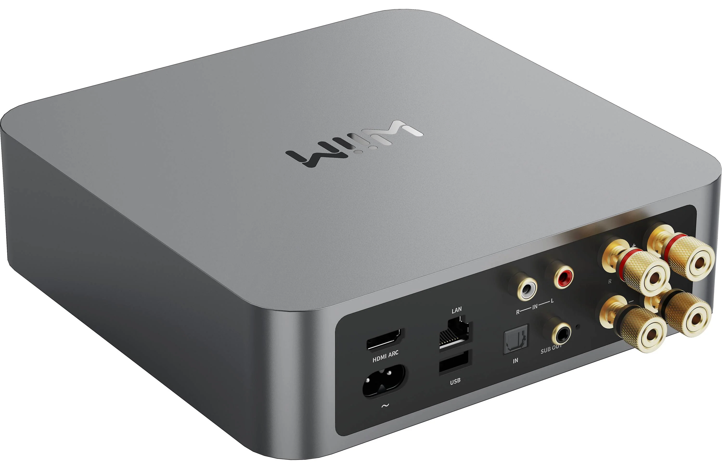 WiiM Amp - Amplificateur stéréo intégré 60W/C de petite taille (Gris foncé) - Image 5