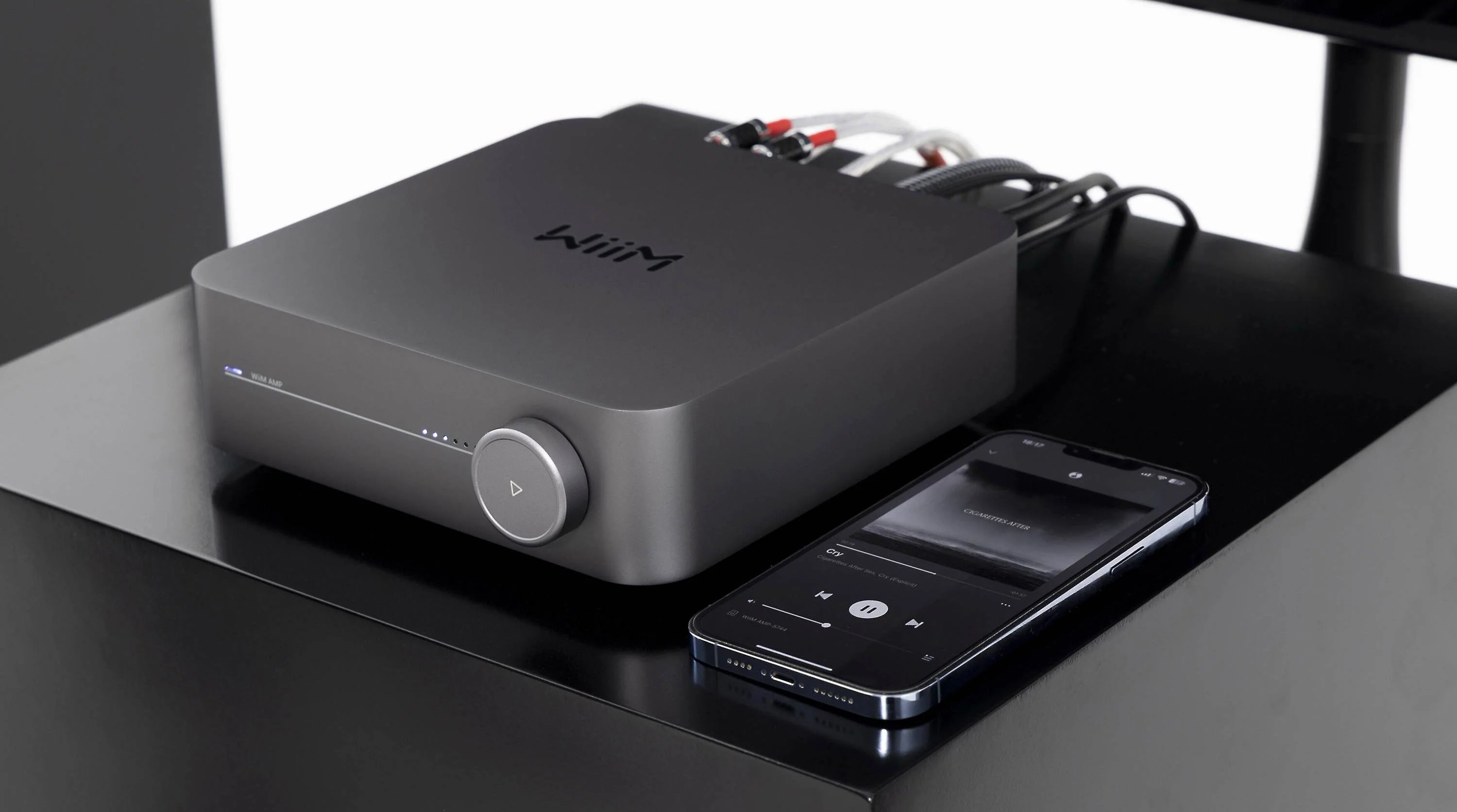 WiiM Amp - Amplificateur stéréo intégré 60W/C de petite taille (Gris foncé) - Image 9