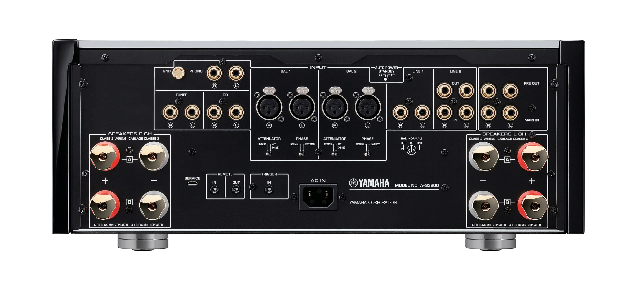 Yamaha AS3200 - Amplificateur stéréo intégré 100Watts par canal, entrée phono, HP A/B - Image 5