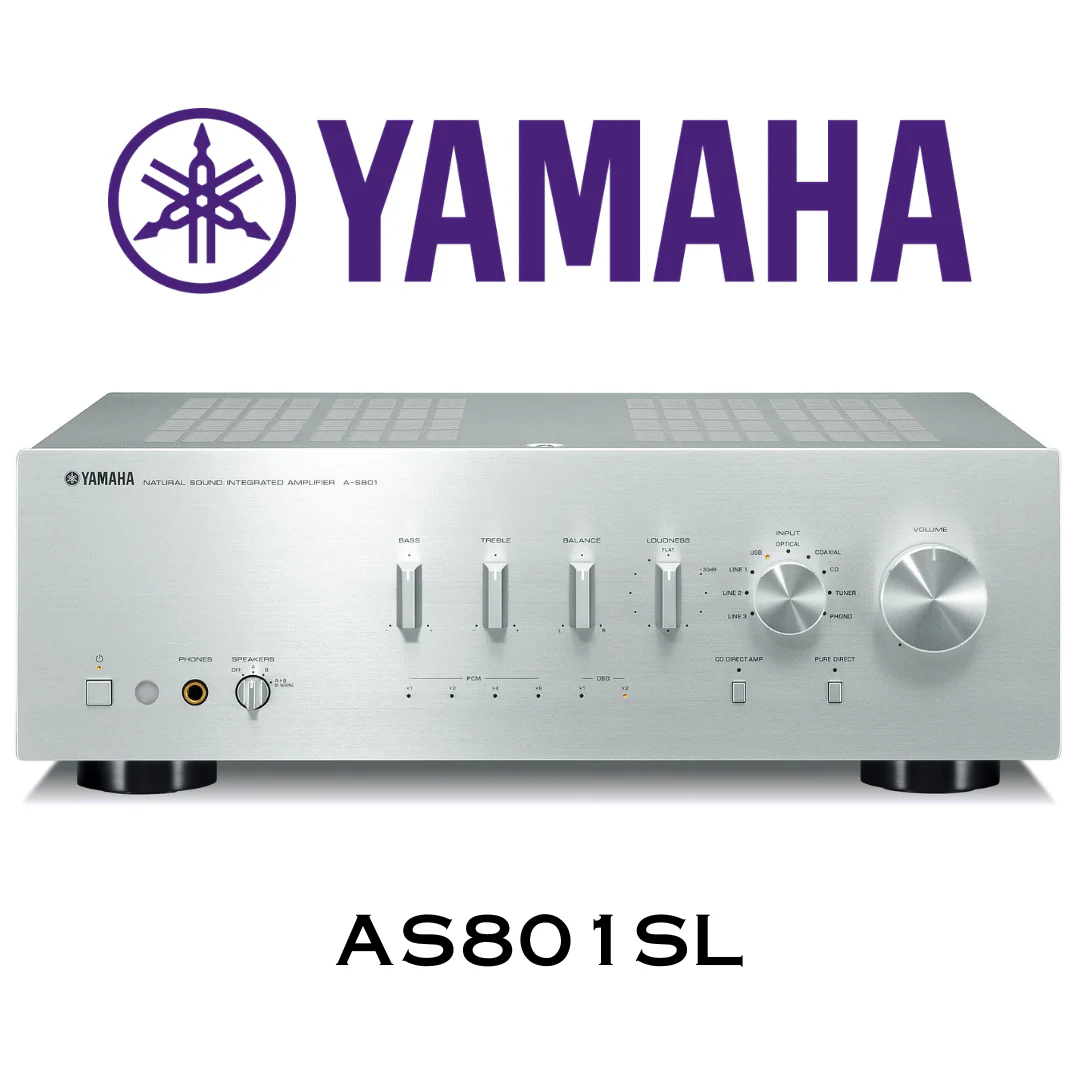 Yamaha AS801 - Amplificateur stéréo intégré 100Watts par canal, DAC, entrée phono, HP A/B - Image 2