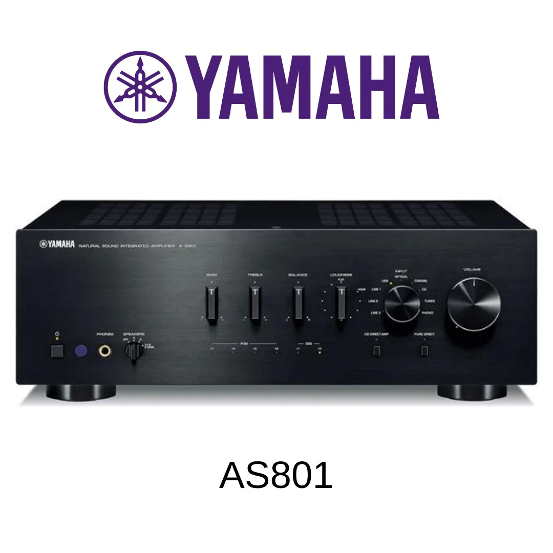 Yamaha AS801 - Amplificateur stéréo intégré 100Watts par canal, DAC, entrée phono, HP A/B - Image 3