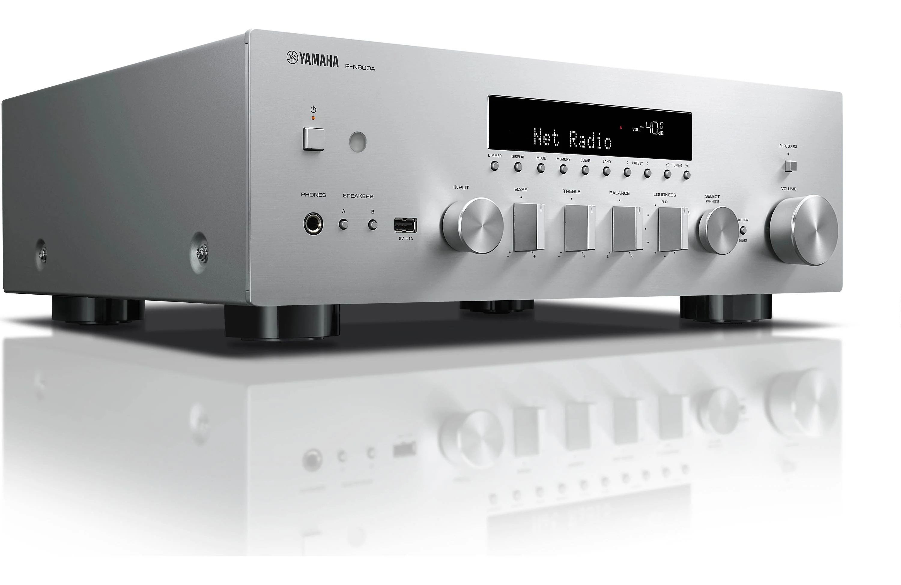 Yamaha RN600A - Récepteur stéréo MusicCast 80W/C, DAC, Wi-Fi, Bluetooth, entrée phono, HP A/B - Image 7