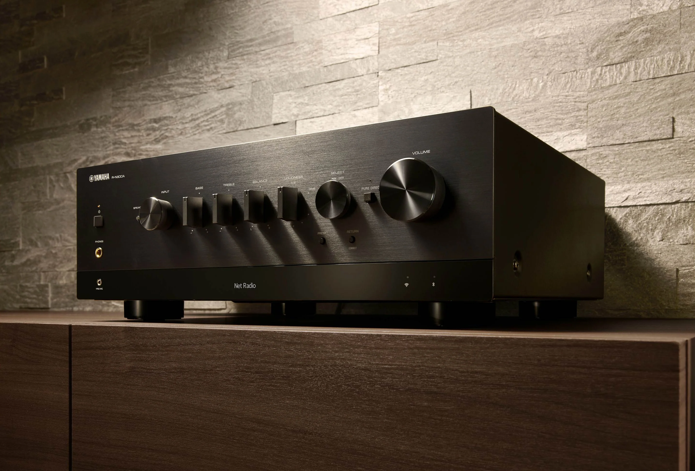 Yamaha RN800A - Récepteur stéréo MusicCast 100Watts par canal, Wi-Fi, Bluetooth®, entrée phono, HP A/B - Image 3
