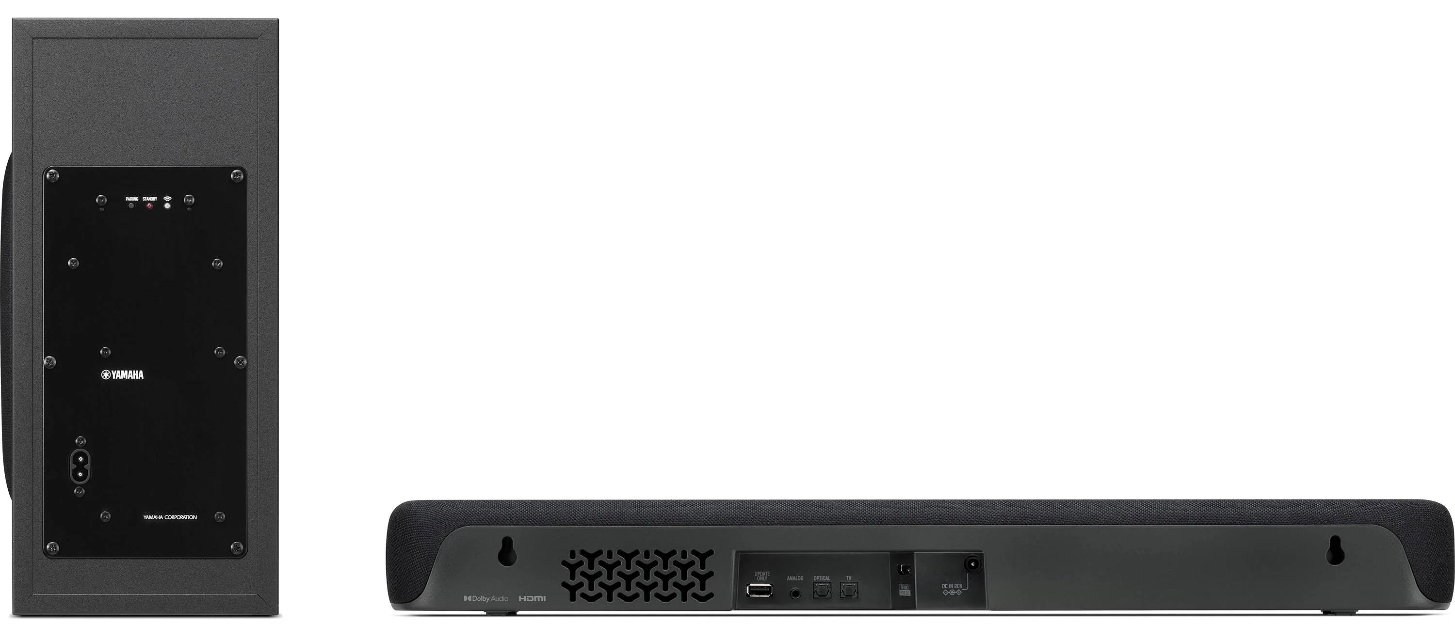 Yamaha SRC30A - Barre de son 90Watts, 2.1 canaux, Dolby Atmos,  Sub sans fil, Clear Voice - Image 6